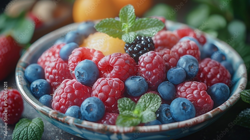 Bowl of Fresh Berries Bowl of Fresh Berries