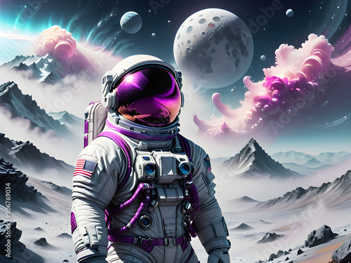 astronaut on the moon