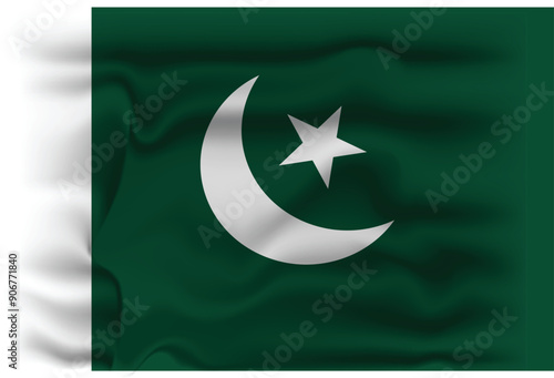 14 august Pakistan independence vector art illustration 