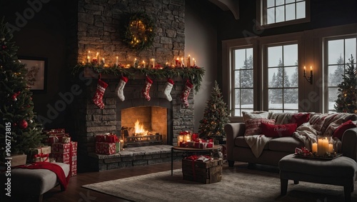 Christmas decor house