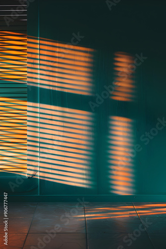 A window with slats that are open, letting in the sunlight