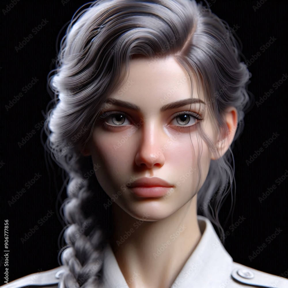 beautiful female with black background beautiful female with black background