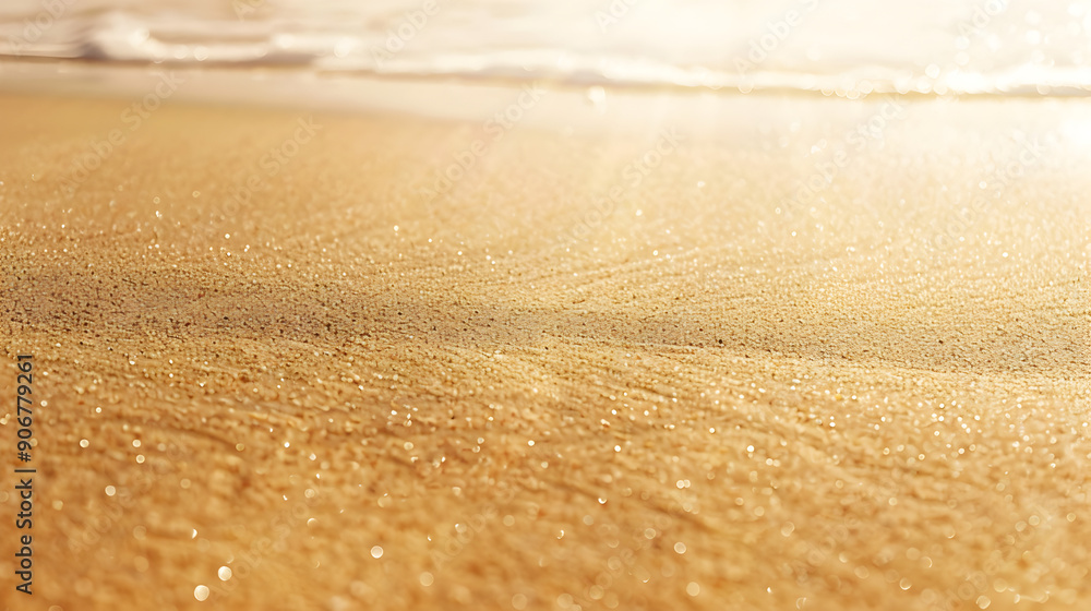 The beach is a beautiful, sandy place with a lot of sunlight The beach is a beautiful, sandy place with a lot of sunlight