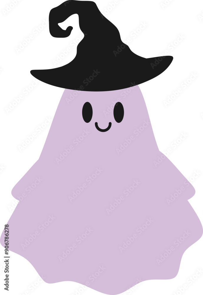 Fototapeta premium Witch Ghost Graphic Illustration 