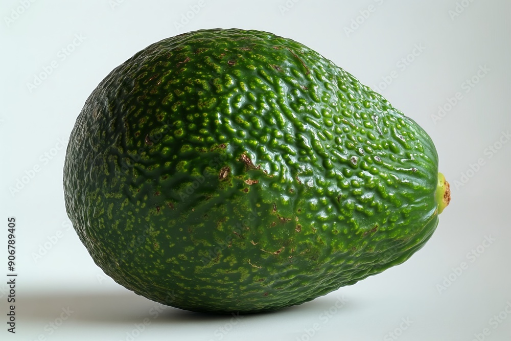 Closeup of a ripe avocado with textured skin, showcasing its vibrant green color and nutritious appeal. Closeup of a ripe avocado with textured skin, showcasing its vibrant green color and nutritious appeal.