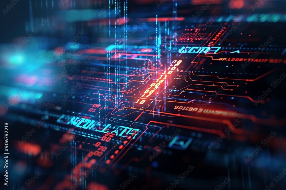 A stylized fortress composed of digital elements and circuits, guarded by an overlay of vibrant, moving code, symbolizing robust and ongoing cybersecurity measures. A stylized fortress composed of digital elements and circuits, guarded by an overlay of vibrant, moving code, symbolizing robust and ongoing cybersecurity measures.
