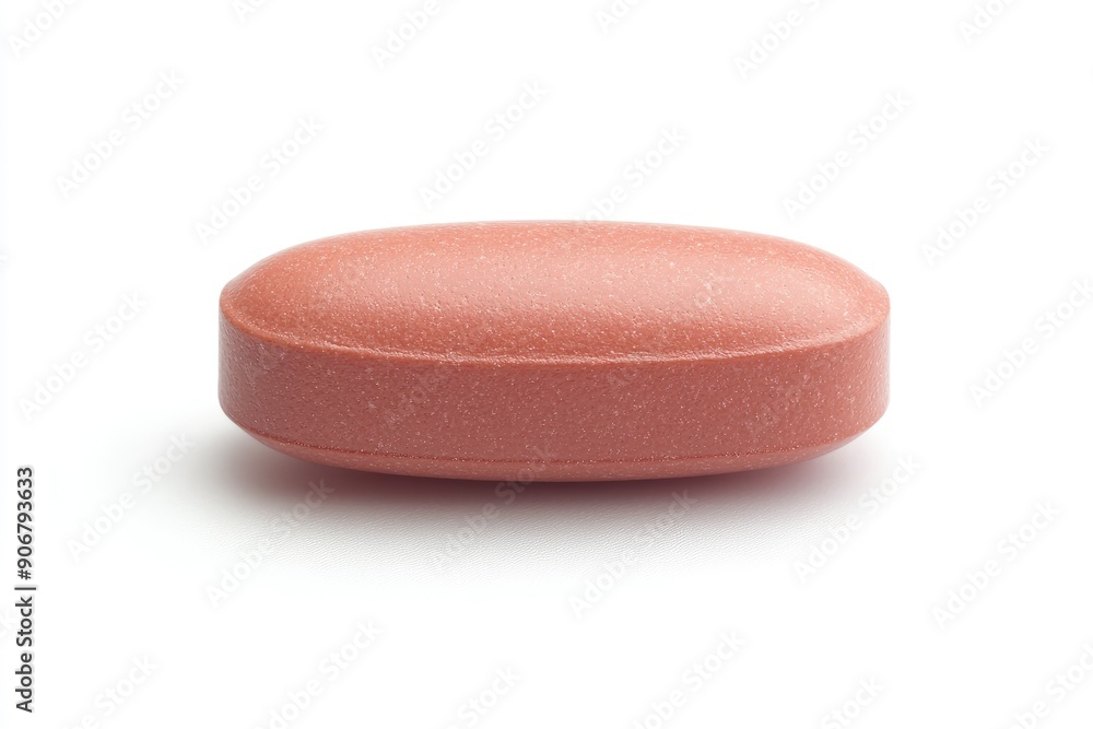 Pill isolated on white background, full depth of field , ai Pill isolated on white background, full depth of field , ai
