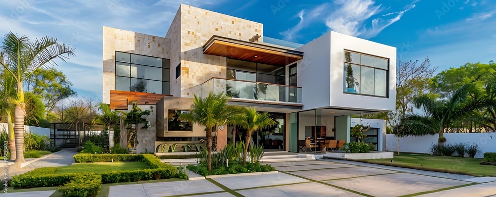 Modern Luxury Home with Stunning Architecture and Lush Landscaping Modern Luxury Home with Stunning Architecture and Lush Landscaping