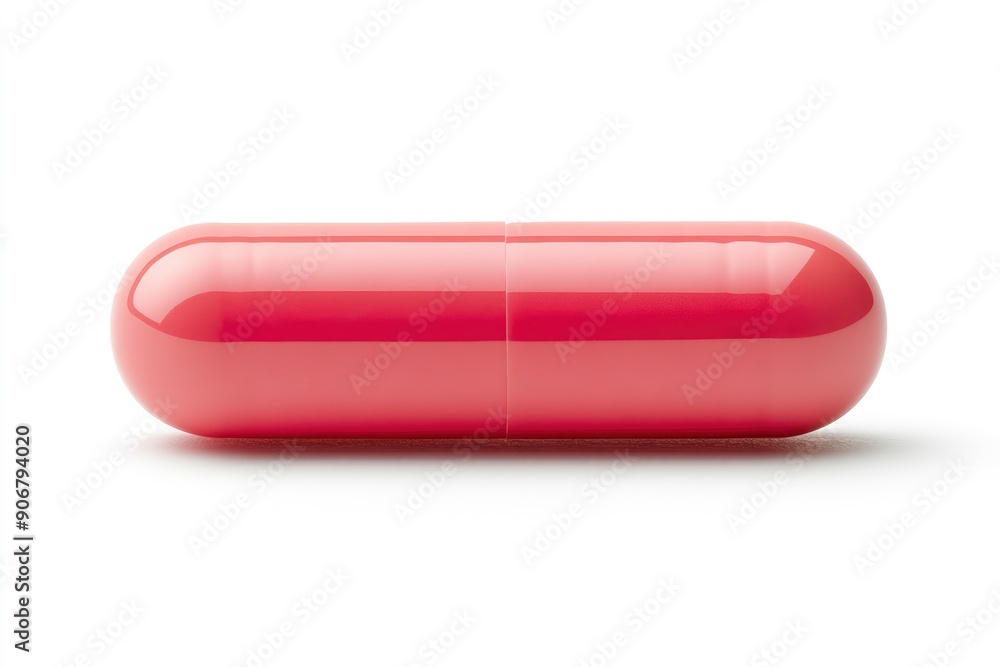 Pill isolated on white background, full depth of field , ai Pill isolated on white background, full depth of field , ai