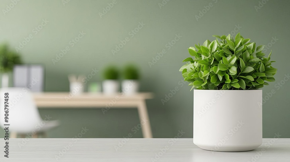 Green tech startup office with eco-friendly design, representing sustainable business Green tech startup office with eco-friendly design, representing sustainable business