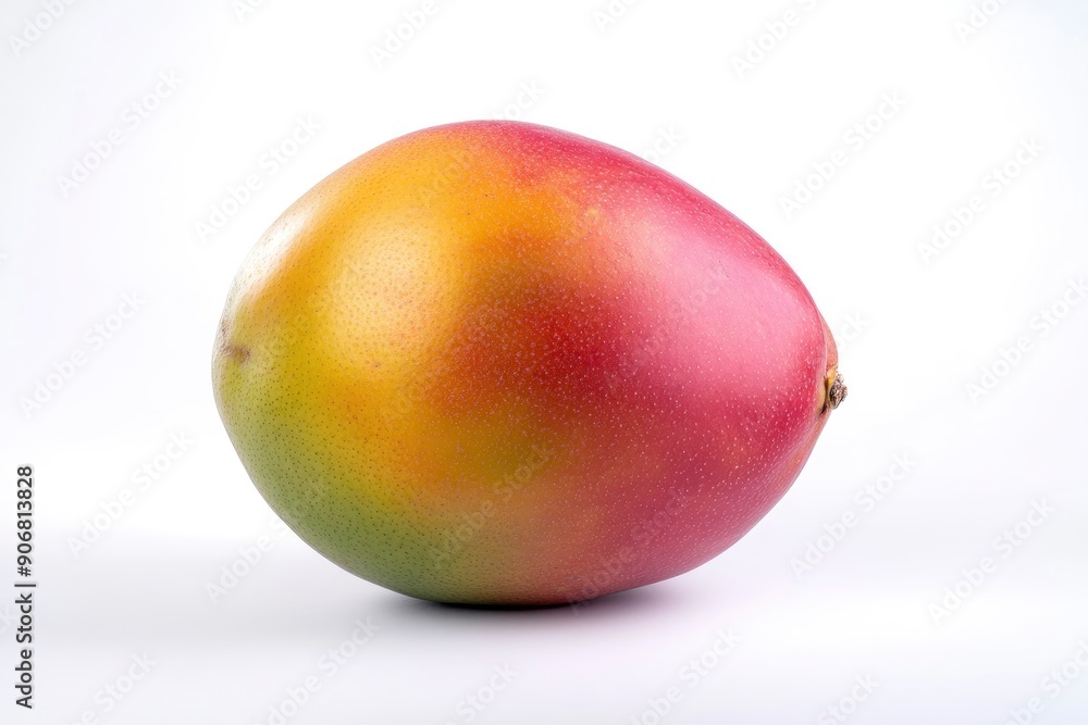Mango isolated on white background, full depth of field , ai Mango isolated on white background, full depth of field , ai