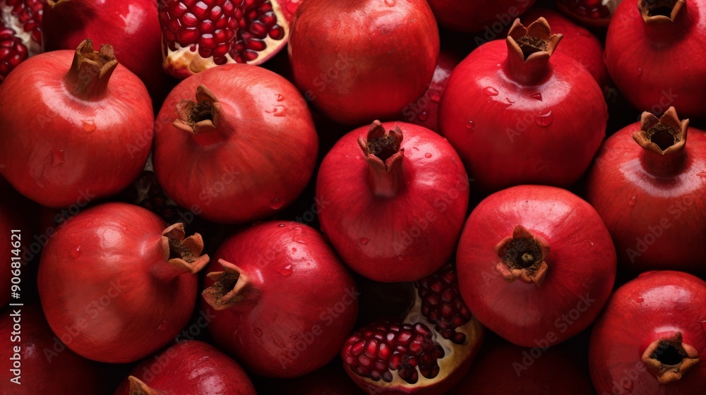 Pomegranate garnet fruit background. ai generated art image Pomegranate garnet fruit background. ai generated art image