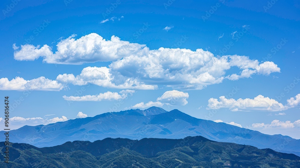 Obraz premium mountains and clouds