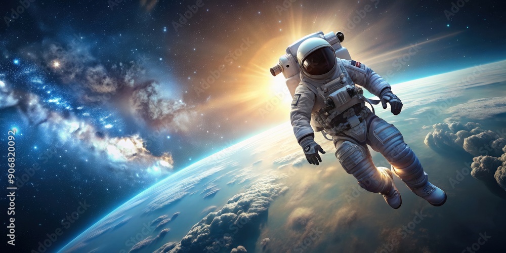 Astronaut floating in outer space, astronaut, space, cosmic, exploration, suit, helmet, galaxy, stars Astronaut floating in outer space, astronaut, space, cosmic, exploration, suit, helmet, galaxy, stars