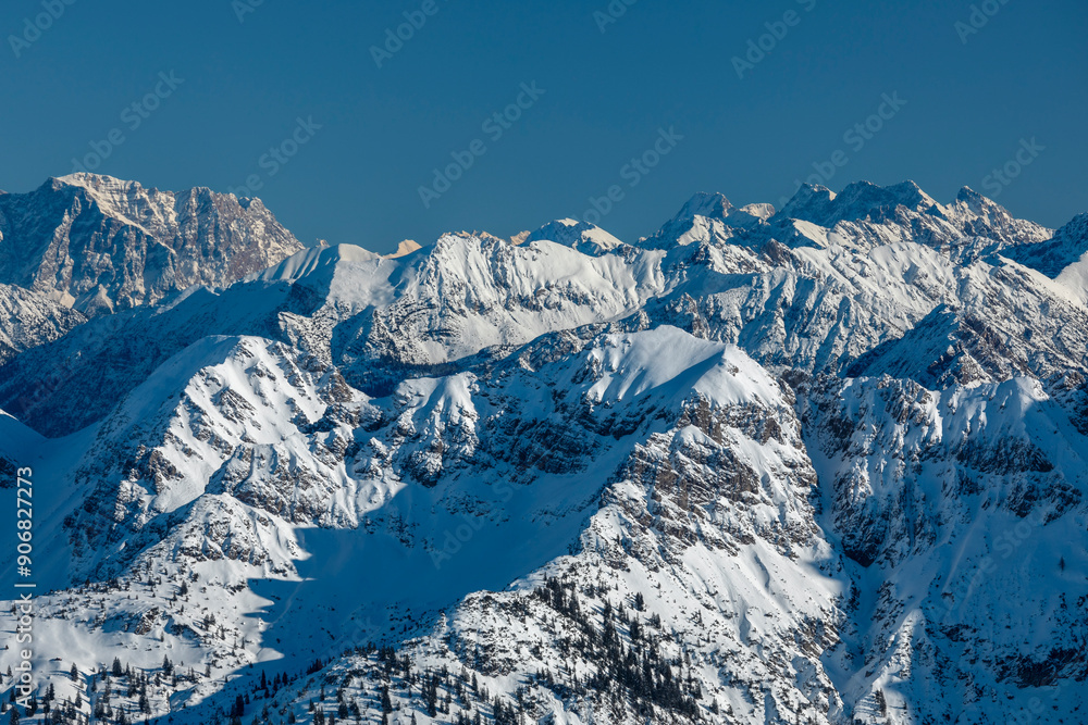 View from Nebelhorn summit to Allgau Alps, Oberstdorf, Swabia, Bavarian Alps, Bavaria, Germany, Europe View from Nebelhorn summit to Allgau Alps, Oberstdorf, Swabia, Bavarian Alps, Bavaria, Germany, Europe