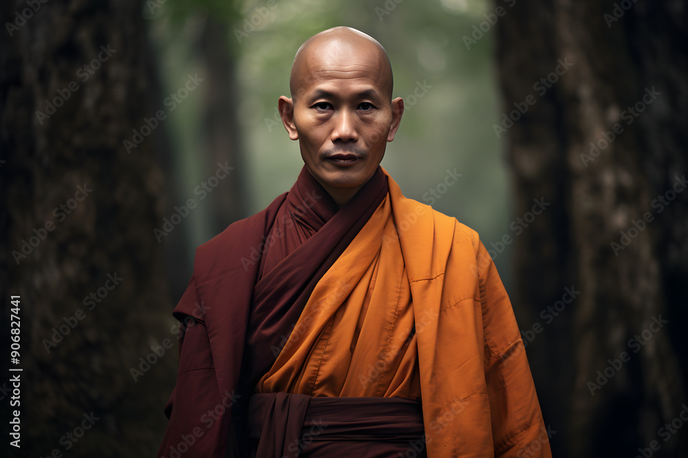photo of a monk, portrait of a monk, monk photo of a monk, portrait of a monk, monk