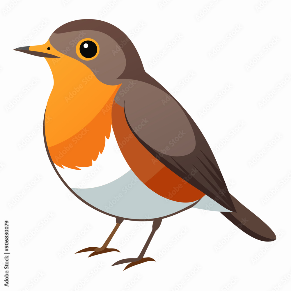 Robin on a branch, robin vector illustration, robin vector art, robin silhouette, bird vector icon, eps Robin on a branch, robin vector illustration, robin vector art, robin silhouette, bird vector icon, eps