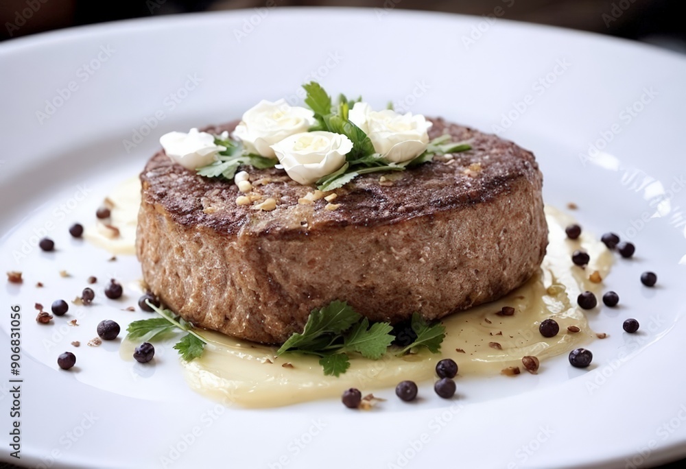 beef steak with potatoes