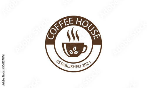 Coffee House logo 2024. coffee cafe logo design modern and minimal logotype 