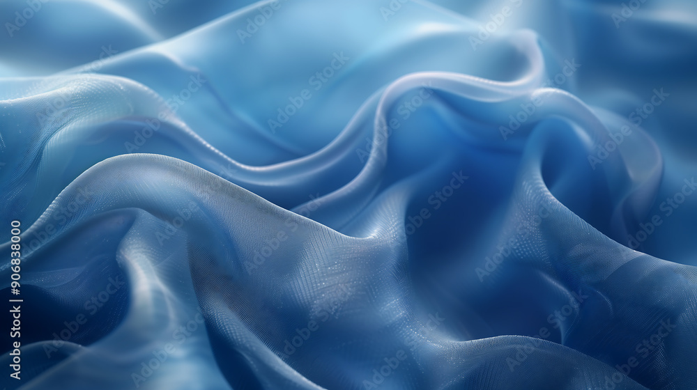 Close-up of texture chambray blue fabric, abstract backgrounds, illustration, minimalism Close-up of texture chambray blue fabric, abstract backgrounds, illustration, minimalism