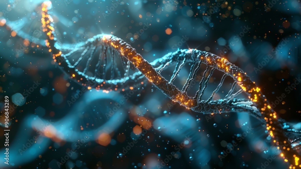Stunning visualization of dna helix structures in genetic research at laboratory Stunning visualization of dna helix structures in genetic research at laboratory