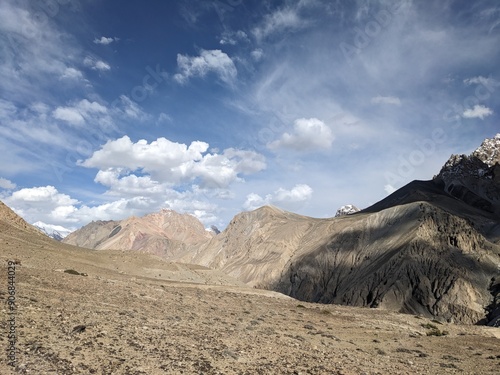 Breathtaking Views of Shimshal Pass in the Pamir Mountains. Shimshal Valley is a remote and breathtakingly beautiful area known for its high-altitude landscapes, rugged mountains, and more.