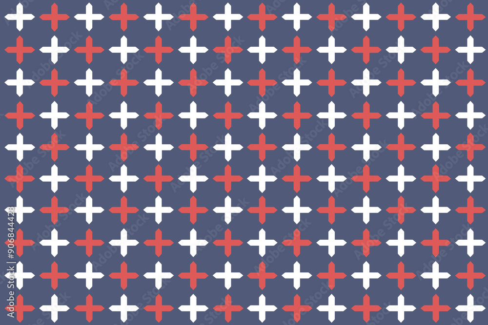 Red and white color on wallpaper seamless pattern Red and white color on wallpaper seamless pattern
