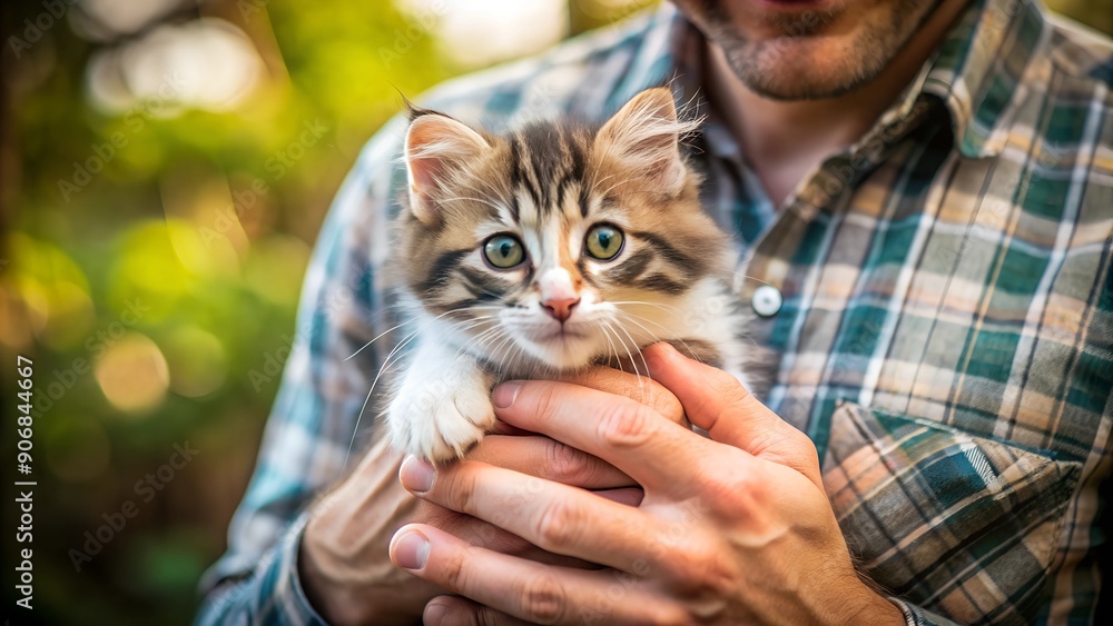 person holding a cat person holding a cat