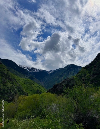 landscape with clouds