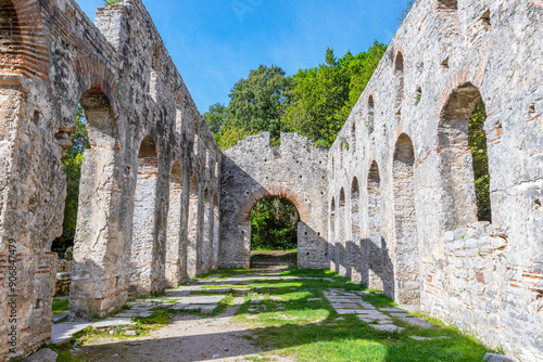 Great Basilica in Butrint National Archaeological Park Albania