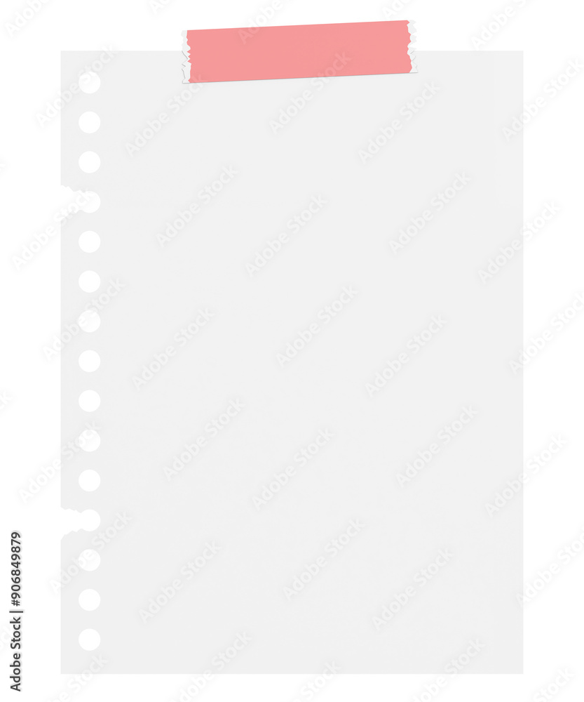 3D note paper. 3D illustration. 3D note paper. 3D illustration.