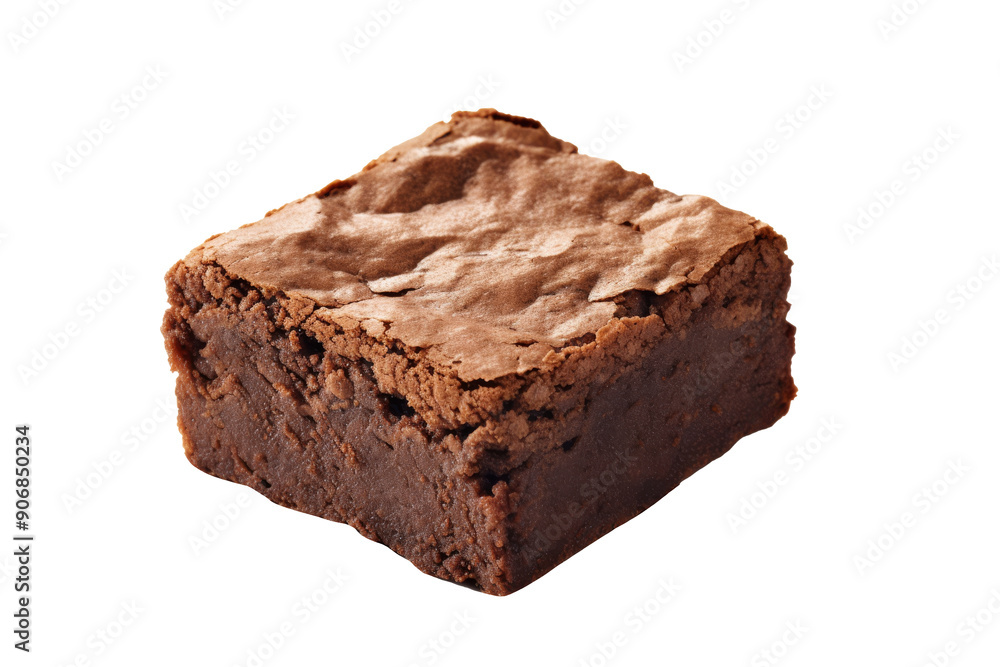 Chocolate brownie isolated on transparent background. Chocolate brownie isolated on transparent background.
