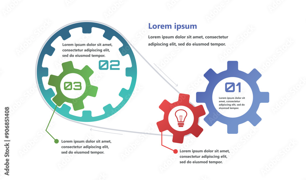 Modern infographics with elements in the form of gears that symbolize the process of an idea or strategy in business. The elements are interconnected, creating a sense of network and support. Modern infographics with elements in the form of gears that symbolize the process of an idea or strategy in business. The elements are interconnected, creating a sense of network and support.
