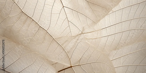 neutral color aesthetic photo with veins of leaf, Nature abstract of flower petals