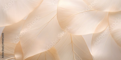 neutral color aesthetic photo with veins of leaf, Nature abstract of flower petals