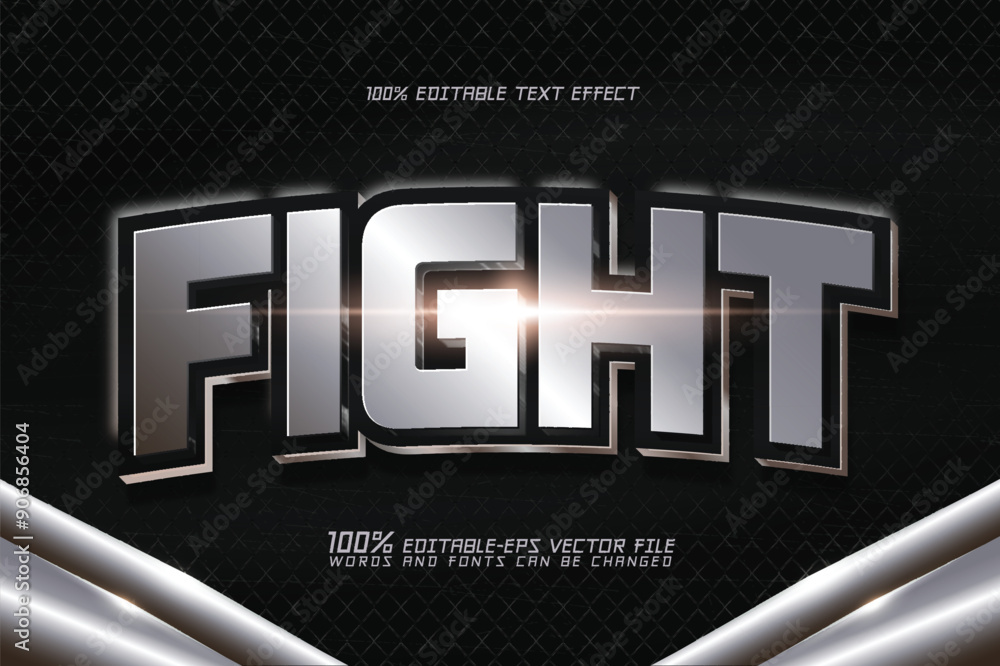 fight editable text effect fight editable text effect