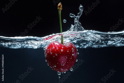 A whole carrot falling into water with a splash