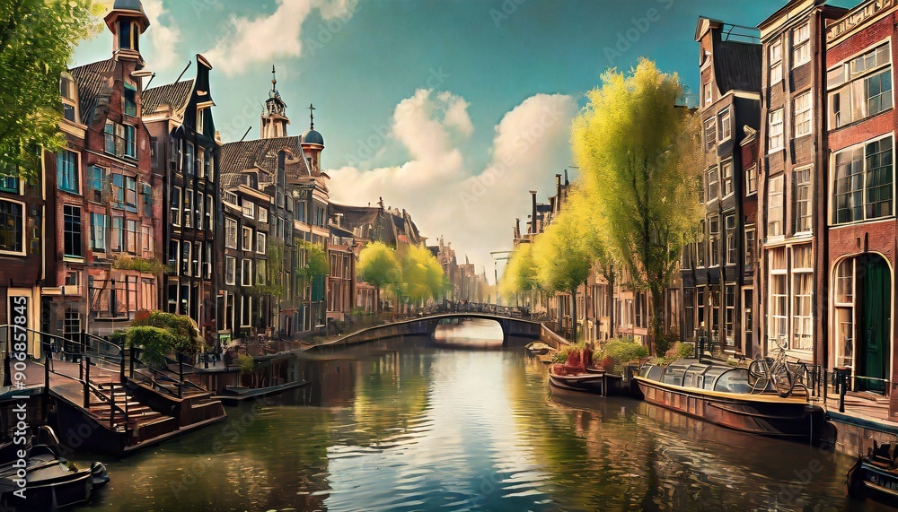 Fototapeta premium panorama of the old town