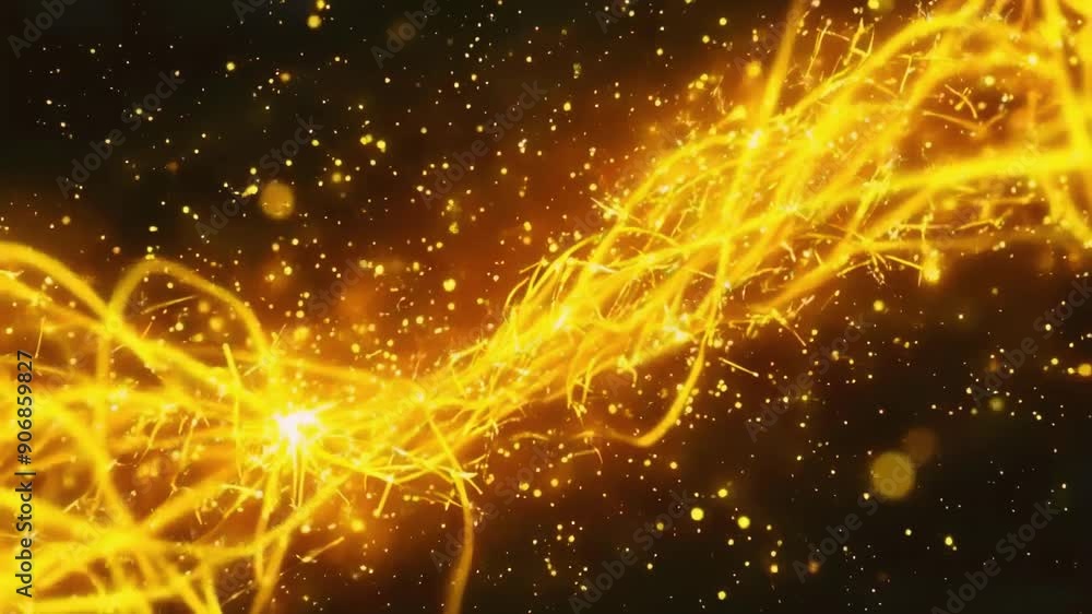 yellow sparks loop background yellow sparks loop background