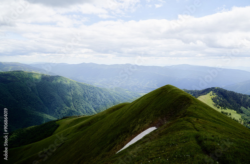 Photography Beautiful mountains landscape with green hills