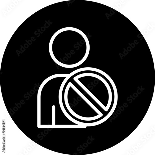 Blaklist Vector Line White Circle Black