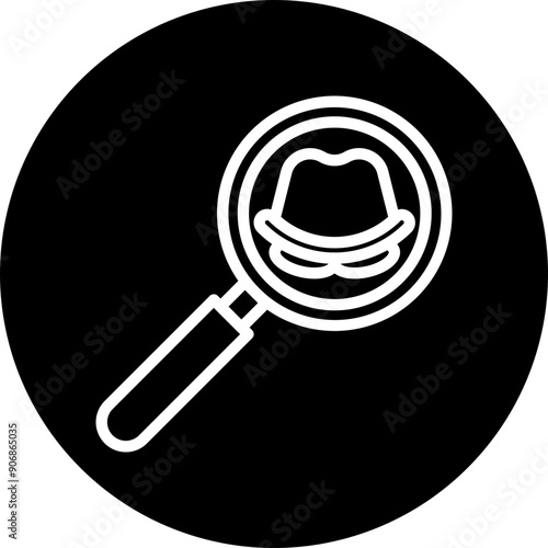 Fraud Vector Line White Circle Black