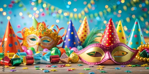 Party Fete Karneval Geburtstag Dekoration Generative AI