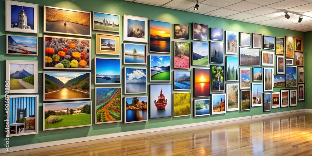 A picture on a wall informative Vibrant engaging Generative By AI A picture on a wall informative Vibrant engaging Generative By AI