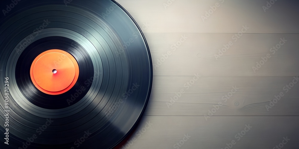 Fototapeta premium Schallplatte Vinyl Schellack Vinylscheibe Scheibe Platte AI Generative