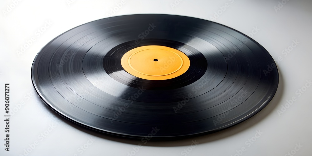 Obraz premium Schallplatte Vinyl Schellack Vinylscheibe Scheibe Platte Generative By AI