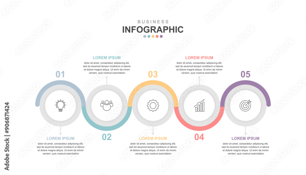 infographic elements template, business concept with 5 steps, workflow layout, icons, diagram, report, web design. Creative, vector, illustration. infographic elements template, business concept with 5 steps, workflow layout, icons, diagram, report, web design. Creative, vector, illustration.