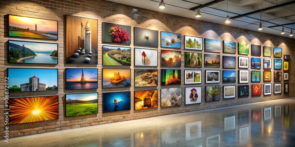 A picture on a wall informative Vibrant engaging AI Generative A picture on a wall informative Vibrant engaging AI Generative