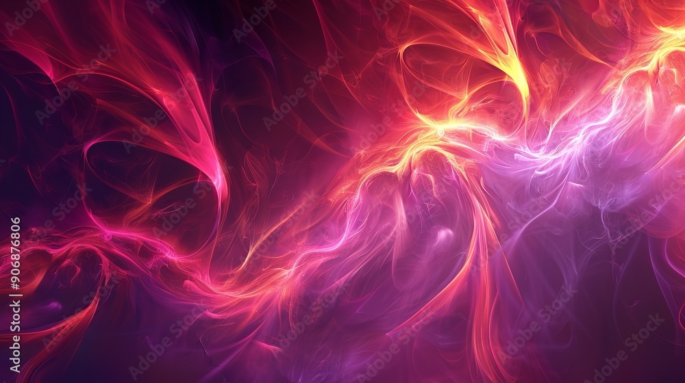 Obraz premium Fractal flame background Hd 8k wallpaper