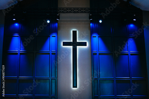 Cross in church